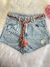 Short jeans 2 botões acompanha cordinba - comprar online