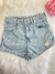Short jeans 2 botões acompanha cordinba - Cereja Doce Boutique