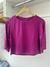 Blusa cropped lune - roxo