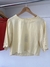 Blusa cropped lune - amarela