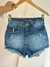 Short lavagem escura Lady Rock