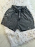 Short preto marmorizado com elastico na cintura