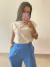 T-shurt Corações Bordado - Khabe Boutique