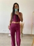 Conjunto Aline - Top com calça cargo em linho