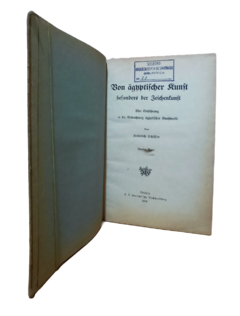Heinrich Schäfer. Von ägyptischer Kunst, besonders der Zeichenkunst