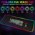Mouse pad para gamer, mouse rápido, led, 7 linhas rgb, 300mm x 800mm - comprar online