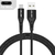3a usb tipo c cabo de fio para samsung s10 s20 xiaomi mi 11 telefone móvel de c