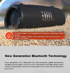 Imagem do Jbl xtreme 3 sem fio bluetooth 5.1 alto-falante xtreme3 poderoso baixo som port?
