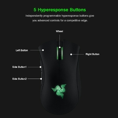 Mouse com fio, Razer Original DeathAdder Essencial com fio Gaming Mouse Mouse 6. na internet