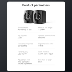Computador de áudio desktop casa subwoofer bluetooth pequeno alto-falante com f
