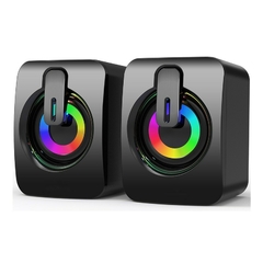 Computador de áudio desktop casa subwoofer bluetooth pequeno alto-falante com f na internet
