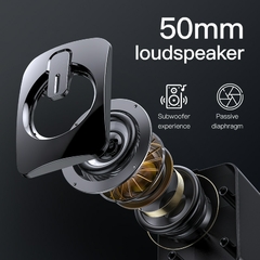Computador de áudio desktop casa subwoofer bluetooth pequeno alto-falante com f - comprar online