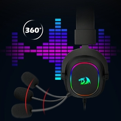 REDRAGON ZEUS X H510 RGB Gaming USB Fone De Ouvido com cancelamento de Ruído, 7 na internet