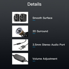 Imagem do Computador de áudio desktop casa subwoofer bluetooth pequeno alto-falante com f