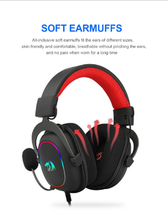 REDRAGON ZEUS X H510 RGB Gaming USB Fone De Ouvido com cancelamento de Ruído, 7 - comprar online