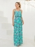 VESTIDO DE ESTAMAPDO LONGO DE ALCA FEMENINAS