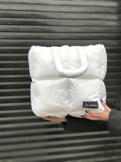 Bolso puffer maxi blanco