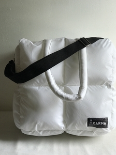 Bolso puffer maxi blanco