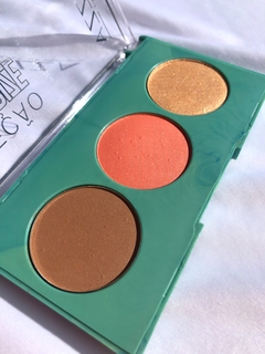 Trio de contorno - blush - iluminador quartzo verde fenzza - comprar online
