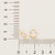 Argola folheado a ouro com detalhe em rhodium rommanel na internet
