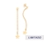Brinco Rommanel pendurado estrelas folheado a ouro - comprar online