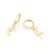 Brinco Rommanel argola lua folheado a ouro - comprar online