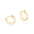 Brinco argola rommanel folheado a ouro - comprar online