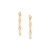 Brinco ear hook rommanel folheado a ouro com zircônias - comprar online
