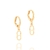 Brinco argola tampinha de latinha folheado a ouro - comprar online