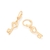 Brinco argola com chave rommanel folheado a ouro - comprar online
