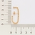 Brinco rommanel ear hook folheado a ouro