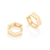 Brinco Rommanel argola sextavada folheado a ouro - comprar online