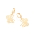 Brinco Rommanel argola borboleta folheado a ouro - comprar online