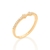 Anel rommanel skinny ring laço com brilho folheado a ouro - comprar online
