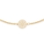Choker rommanel folheada a ouro com tírculos - Paty Joias Rommanel - loja online da Rommanel