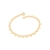 Pulseira Rommanel Coracoes banhada a ouro