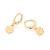 Brinco argola trevo Rommanel folheado a ouro - comprar online