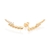 Brinco ear rommanel cuff folheado a ouro com zircônias Branco Cód. 527050 - comprar online
