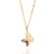 Pingente borboleta rommanel folheado a ouro com zircônias Lilás Cód. 542678 - comprar online