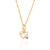 Pingente rommanel folheado a ouro coração Branco Cód. 540752 - comprar online