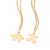 Pingente rommanel cara metade puzzle folheado a ouro Cód. 542620 - comprar online