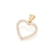 Pingente rommanel folheado a ouro coração com zircônias Branco Cód. 541645 - comprar online