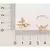 513380 Anel Rommanel skinny ring ajustável folheado a ouro borboletas com zircônias
