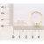 513389 Anel Rommanel skinny ring folheado a ouro flor com zircônias brancas