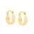 524032 Brinco Rommanel folheado a ouro argola