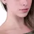 525783 Brinco Rommanel folheado a ouro quadrado com cristais verdes