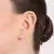 526975 Brinco Rommanel piercing de pressão folheado a ouro flores com zircônias