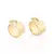 527246 Brinco Rommanel folheado a ouro argola grossa