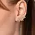 527328 Brinco Rommanel ear cuff folheado a ouro borboletas lisas