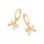 527400 Brinco Rommanel folheado a ouro argola com laço